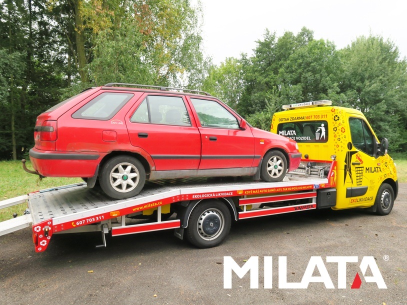Ekologická likvidace vozidla Ostrava - Přívoz od vrakoviště MILATA Likvidace vozidla z Ostravy - Přívozu