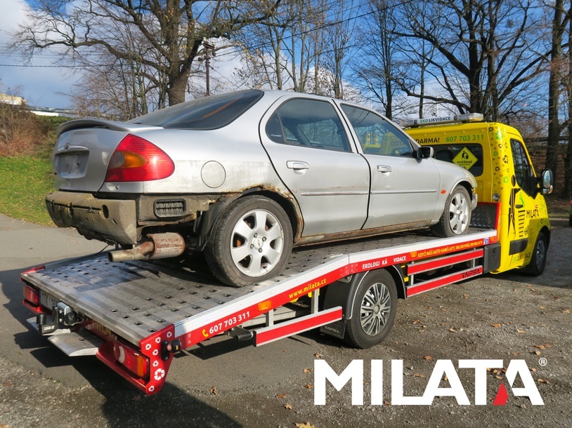 Ekologická likvidace automobilu Halenkov od vrakoviště MILATA Likvidace automobilu z Halenkova